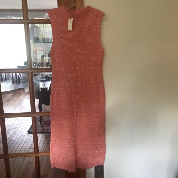 Anthropologie Mock Neck Midi Dress. Size L - Picture 6 of 6